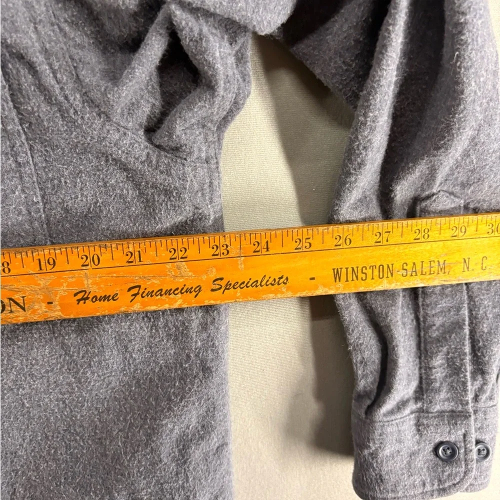 L.L. Bean Men's Button-Down Shirt Jacket in Charcoal Gray
